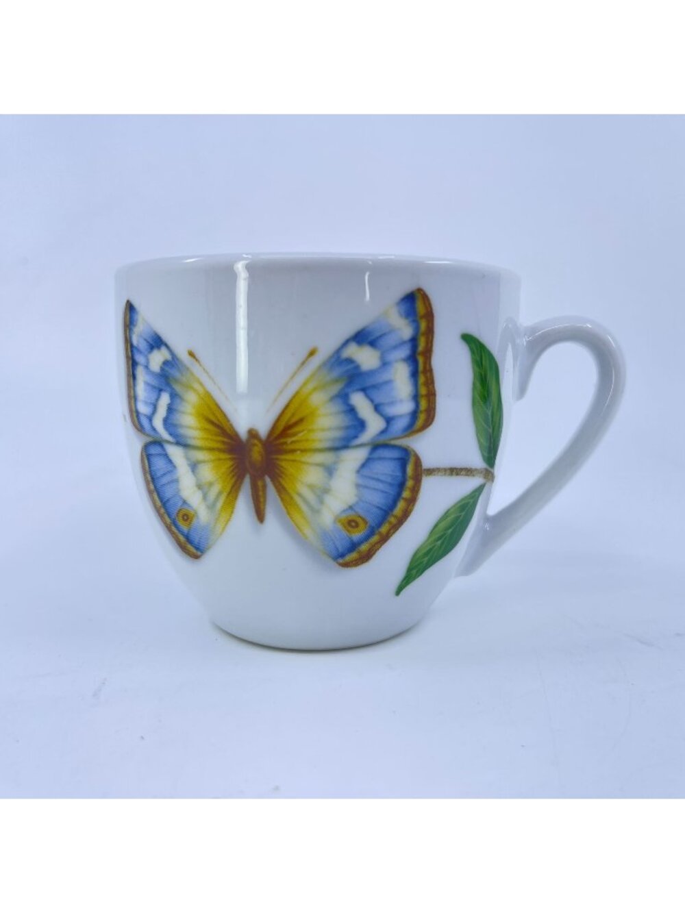 vintage neiman marcus "queen's butterfly" pattern ceramic cups set of 2